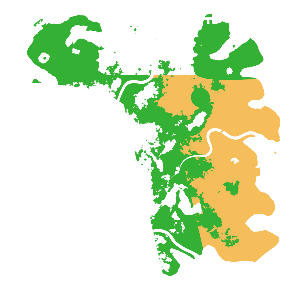 Biome Rust Map: Procedural Map, Size: 4200, Seed: 13455667
