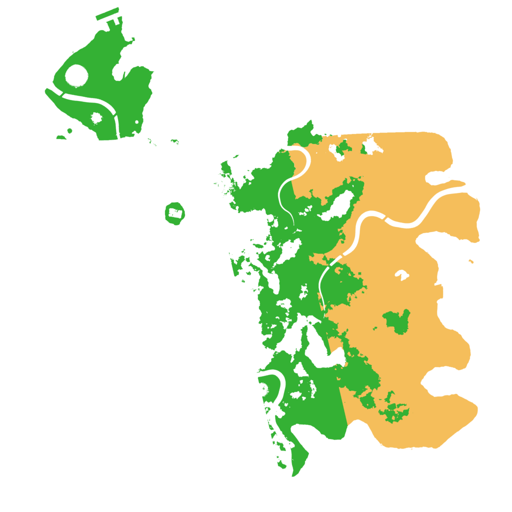 Biome Rust Map: Procedural Map, Size: 4200, Seed: 13455667