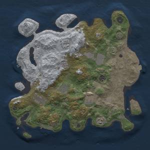 Thumbnail Rust Map: Procedural Map, Size: 3500, Seed: 19111975, 16 Monuments