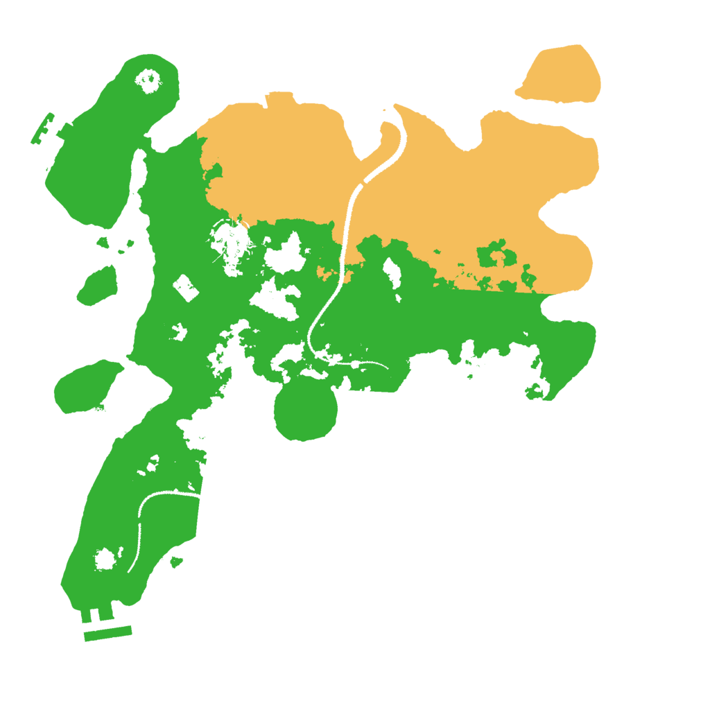 Biome Rust Map: Procedural Map, Size: 3000, Seed: 16728