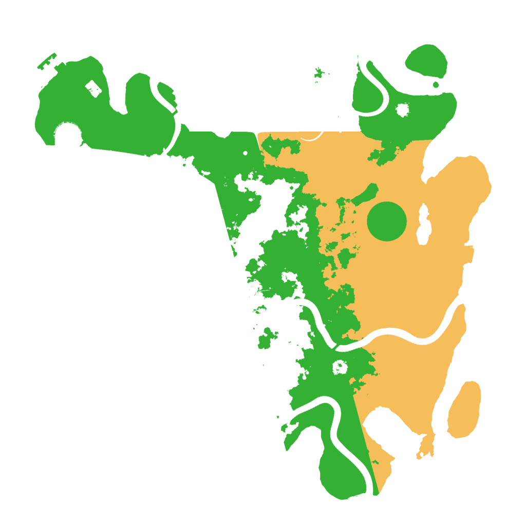 Biome Rust Map: Procedural Map, Size: 3500, Seed: 22809753