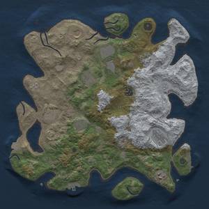 Thumbnail Rust Map: Procedural Map, Size: 3700, Seed: 1579236023, 18 Monuments