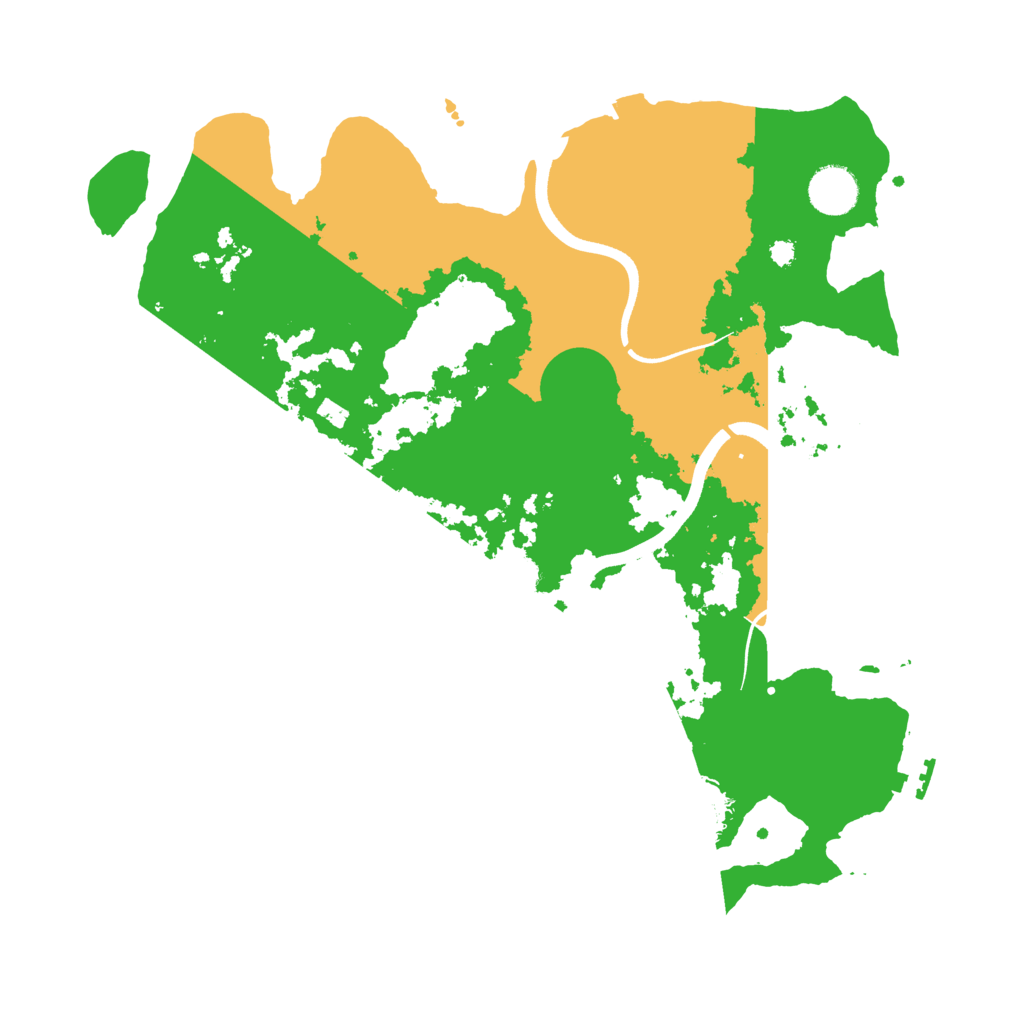 Biome Rust Map: Procedural Map, Size: 3650, Seed: 7885662