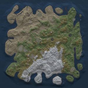 Thumbnail Rust Map: Procedural Map, Size: 4500, Seed: 2405, 19 Monuments