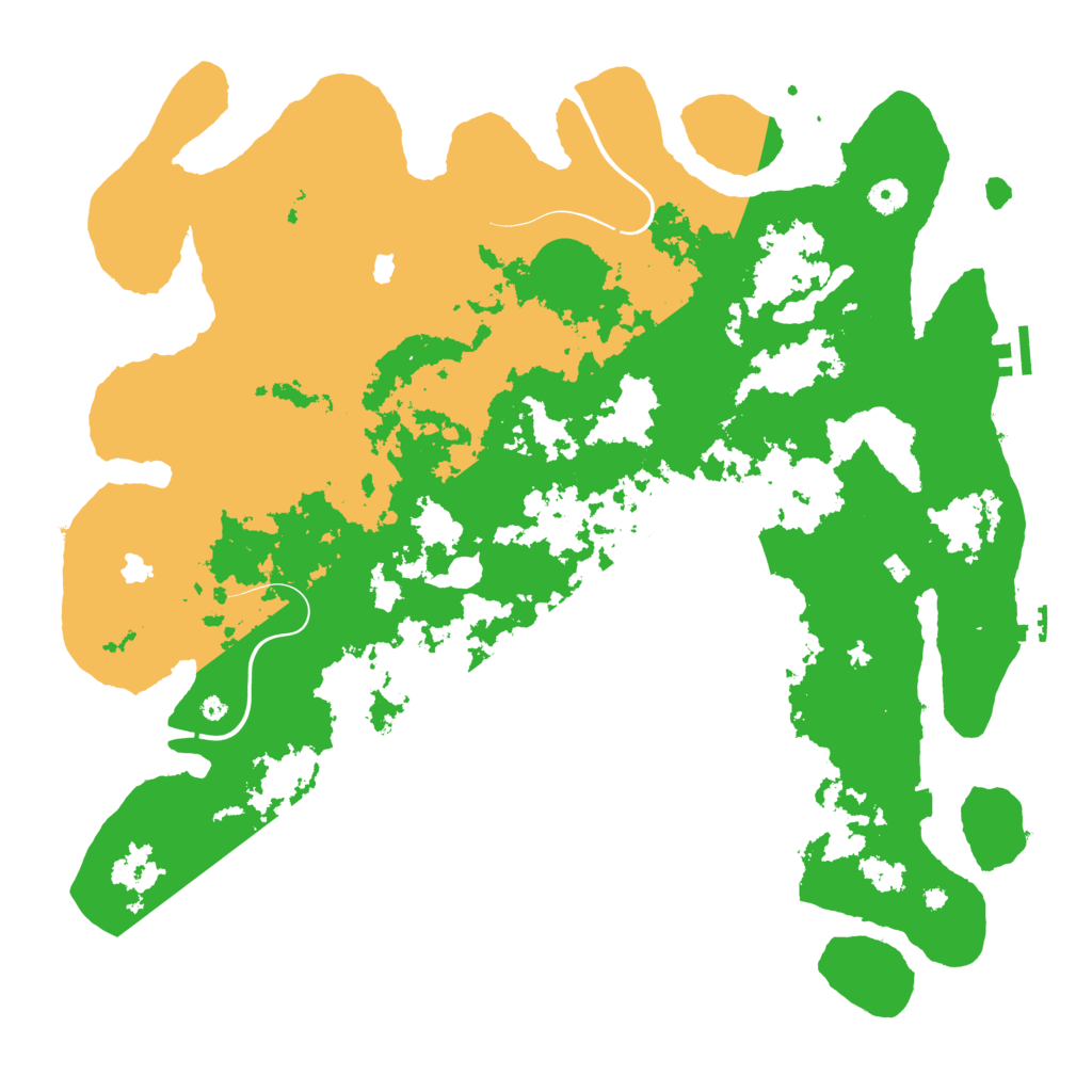 Biome Rust Map: Procedural Map, Size: 4500, Seed: 2405