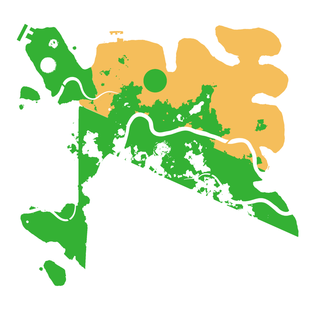 Biome Rust Map: Procedural Map, Size: 3550, Seed: 24882551