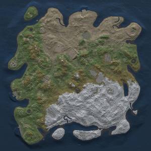 Thumbnail Rust Map: Procedural Map, Size: 4500, Seed: 1805392952, 19 Monuments