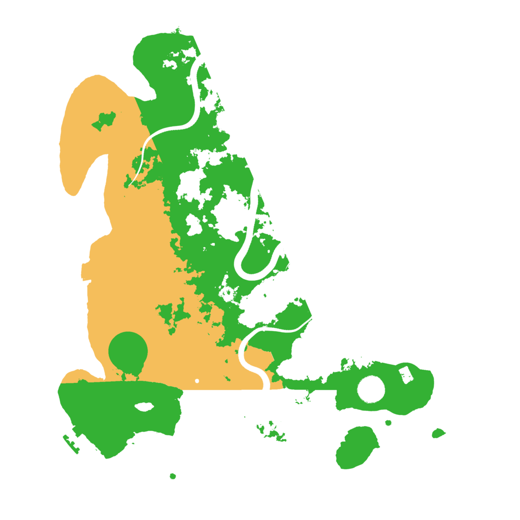 Biome Rust Map: Procedural Map, Size: 3500, Seed: 95875256