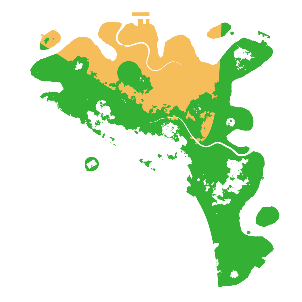 Biome Rust Map: Procedural Map, Size: 3500, Seed: 1212151321
