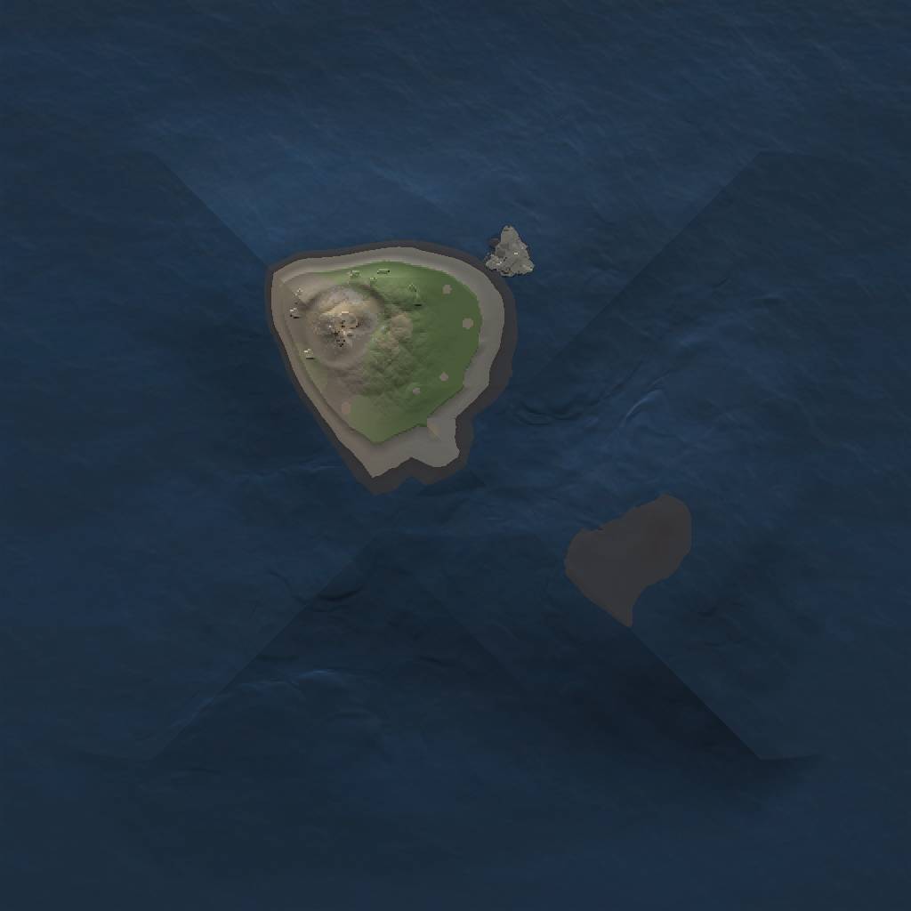 Rust Map: Procedural Map, Size: 1000, Seed: 987, 3 Monuments