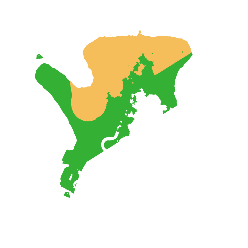 Biome Rust Map: Procedural Map, Size: 2000, Seed: 960695295