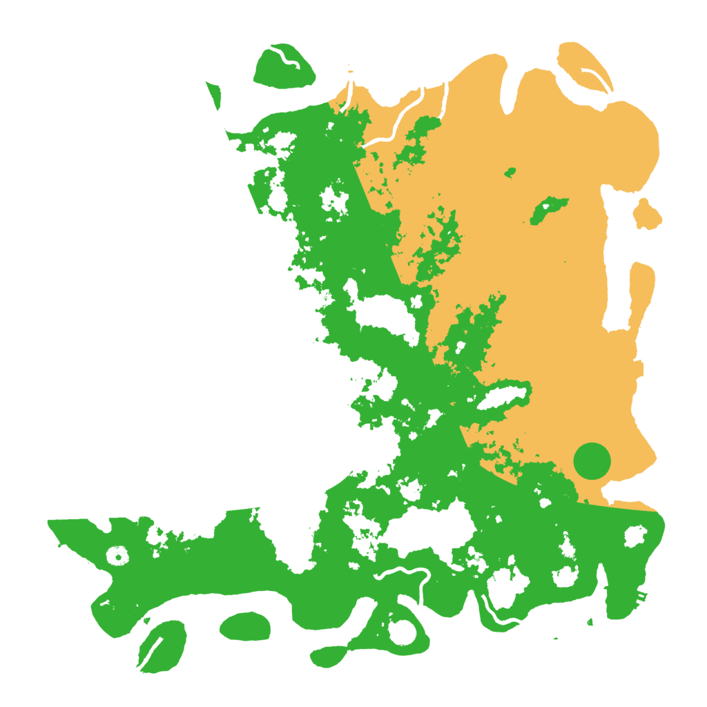 Biome Rust Map: Procedural Map, Size: 5000, Seed: 1093923540