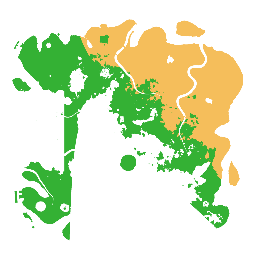 Biome Rust Map: Procedural Map, Size: 4500, Seed: 54646511