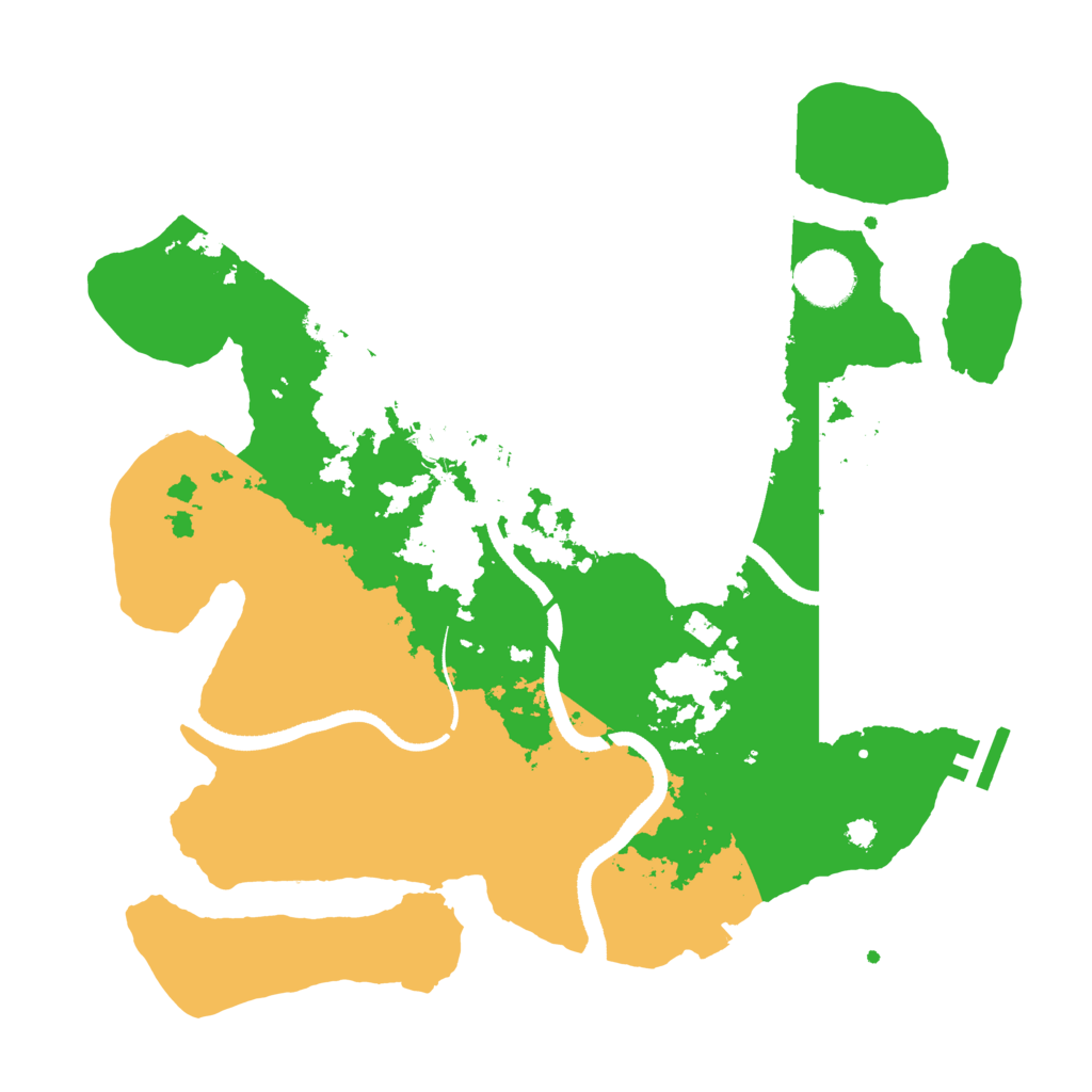 Biome Rust Map: Procedural Map, Size: 3400, Seed: 75838424