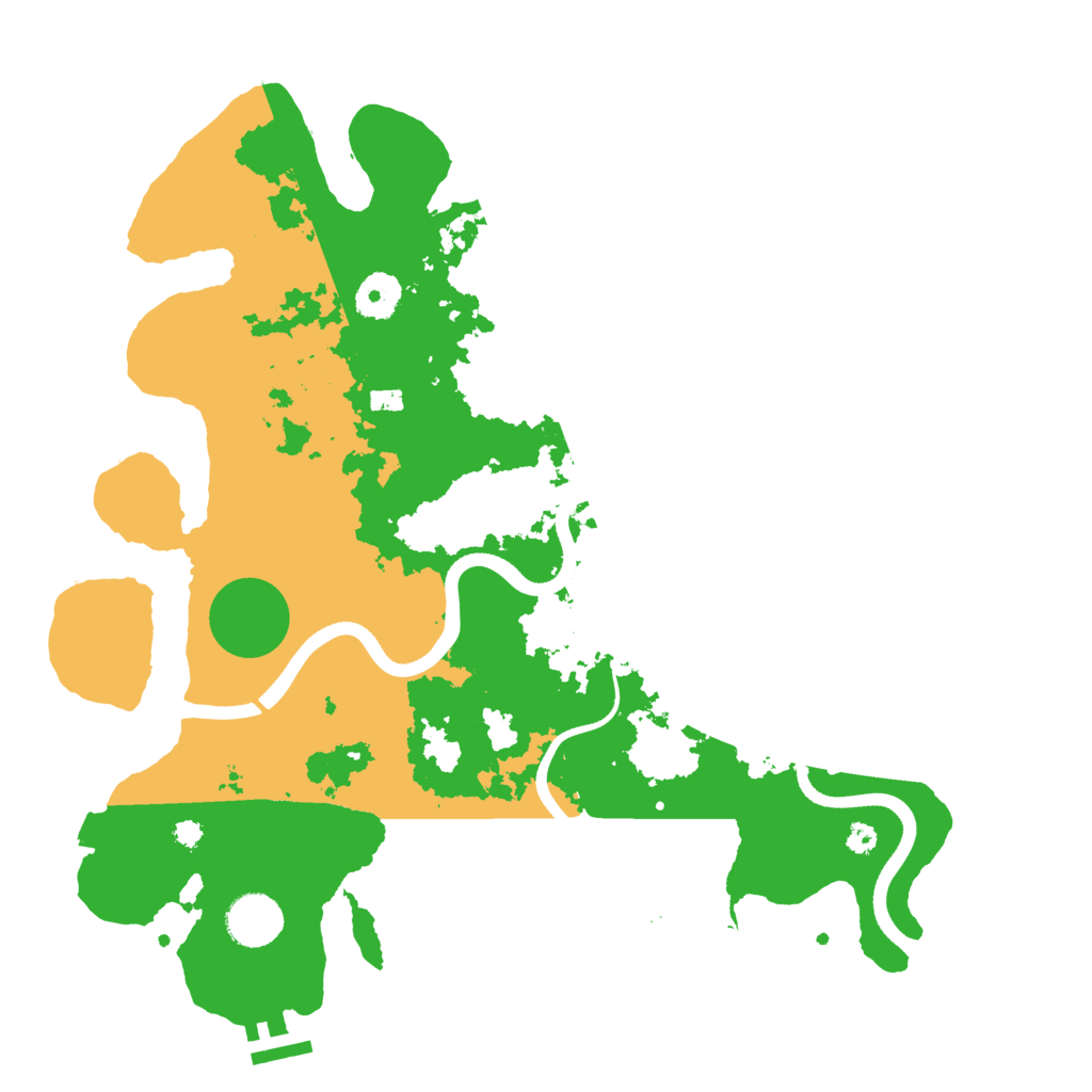Biome Rust Map: Procedural Map, Size: 3600, Seed: 97803180
