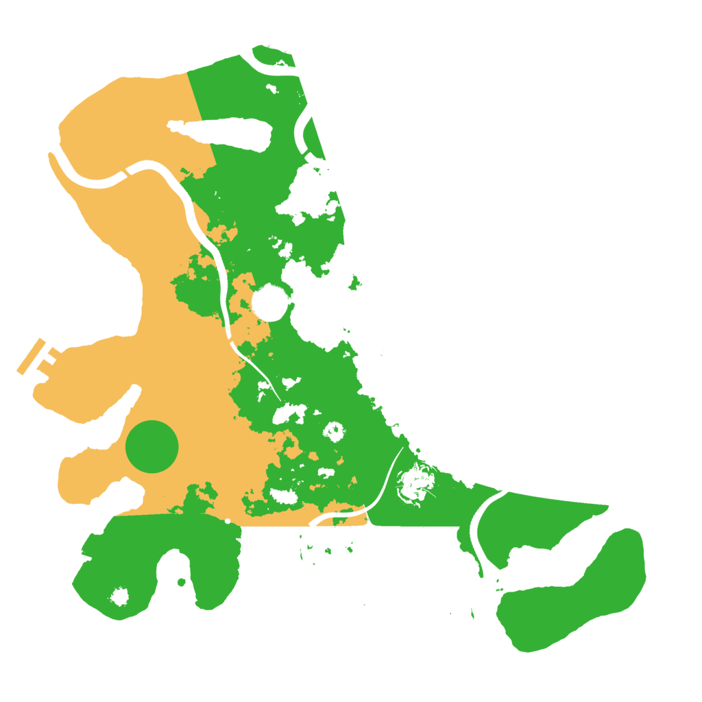 Biome Rust Map: Procedural Map, Size: 3500, Seed: 49498471