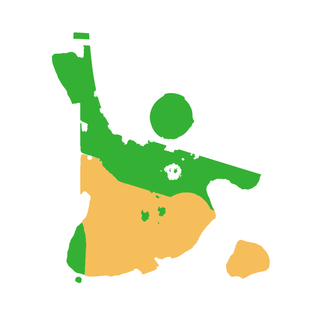 Biome Rust Map: Procedural Map, Size: 2000, Seed: 1196480