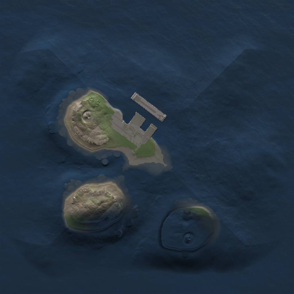 Rust Map: Procedural Map, Size: 1500, Seed: 65463, 2 Monuments