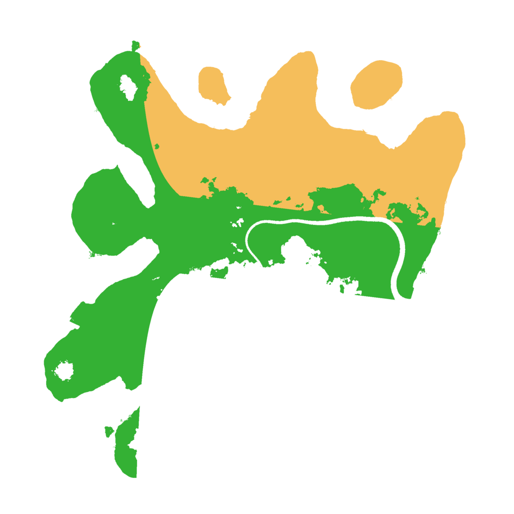 Biome Rust Map: Procedural Map, Size: 2500, Seed: 233186421