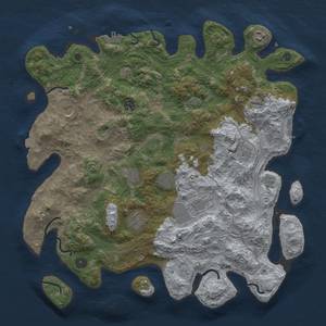 Thumbnail Rust Map: Procedural Map, Size: 4250, Seed: 3308265, 17 Monuments