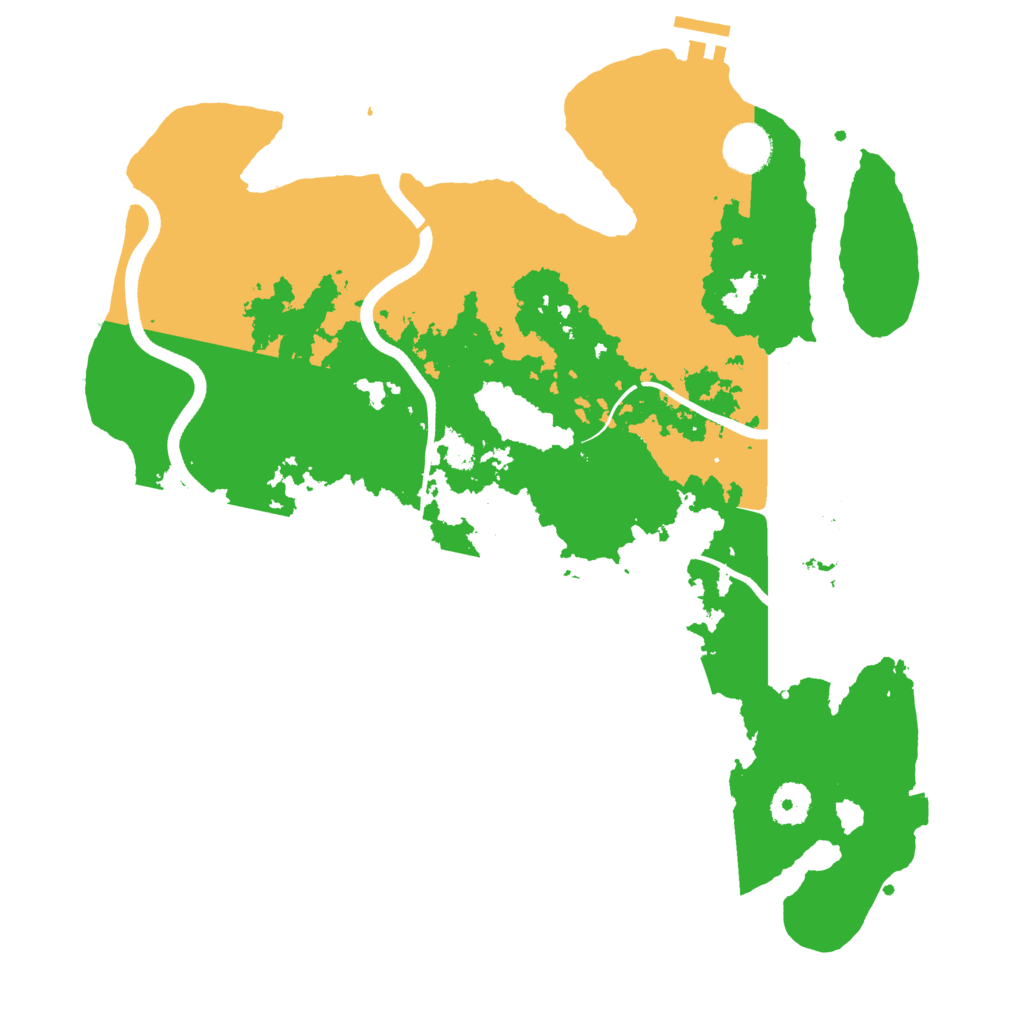 Biome Rust Map: Procedural Map, Size: 3700, Seed: 92828114
