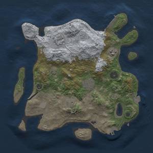 Thumbnail Rust Map: Procedural Map, Size: 3000, Seed: 2008271362, 12 Monuments