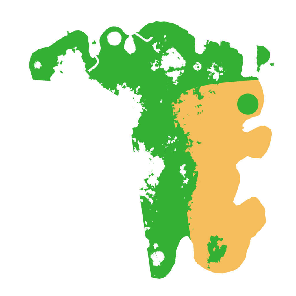 Biome Rust Map: Procedural Map, Size: 3700, Seed: 57330793