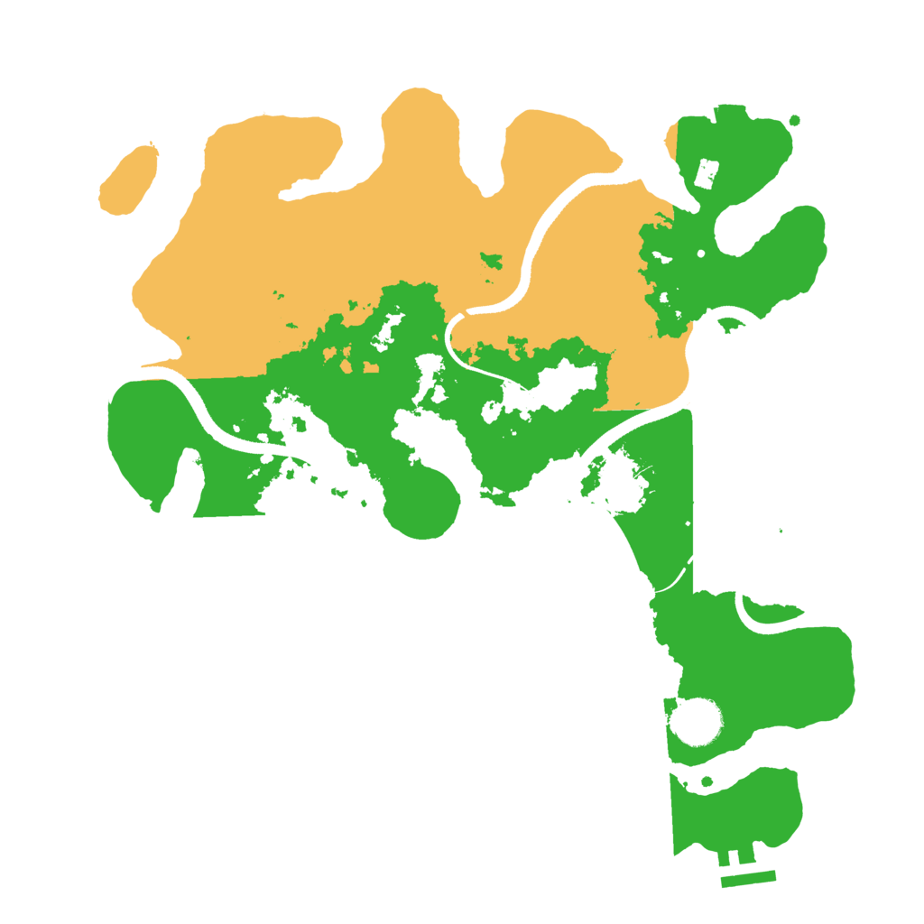 Biome Rust Map: Procedural Map, Size: 3400, Seed: 79629166