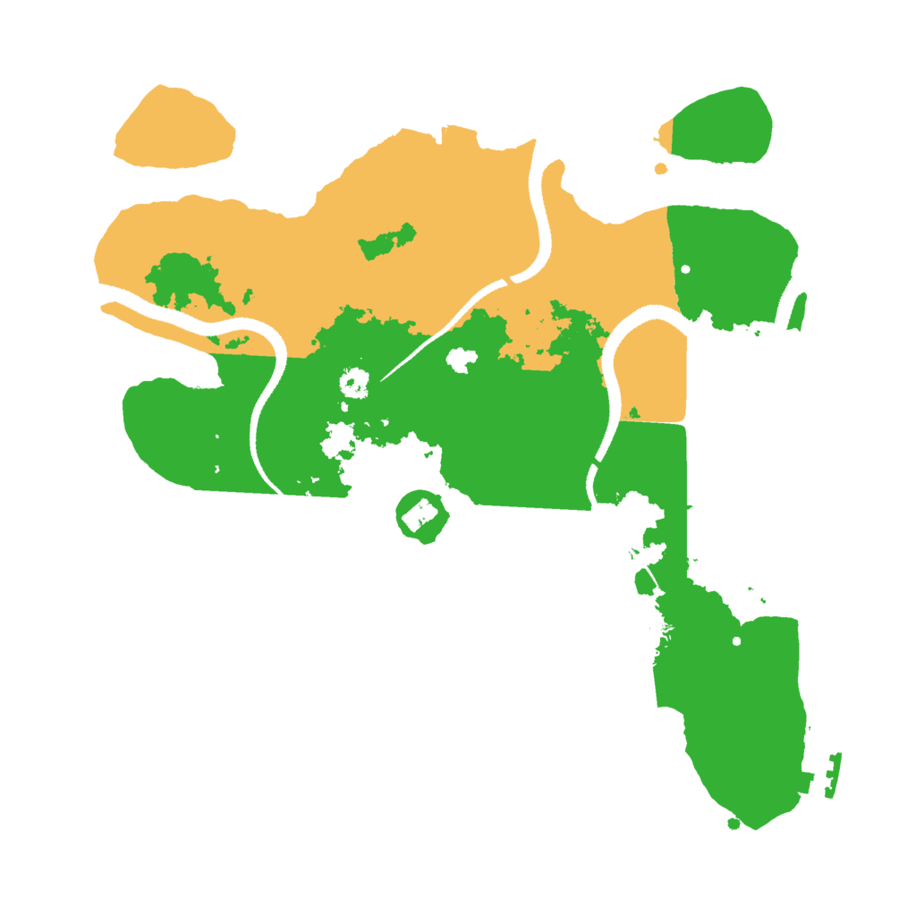 Biome Rust Map: Procedural Map, Size: 3000, Seed: 4093785