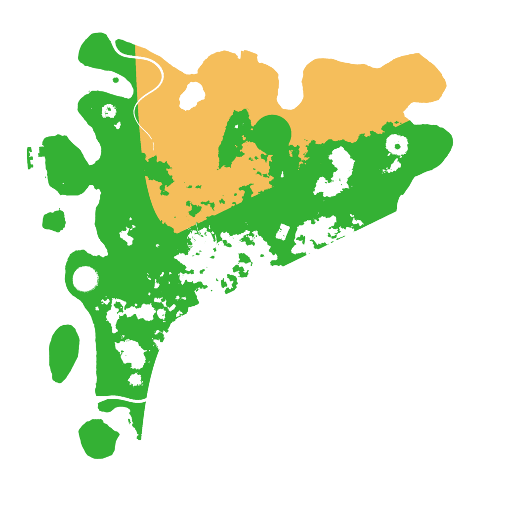 Biome Rust Map: Procedural Map, Size: 3500, Seed: 331488793