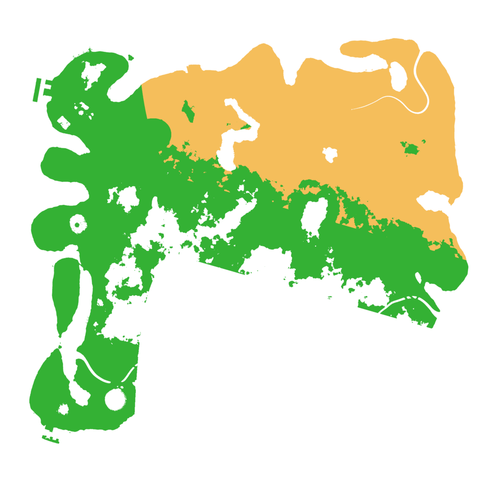 Biome Rust Map: Procedural Map, Size: 4250, Seed: 13634983