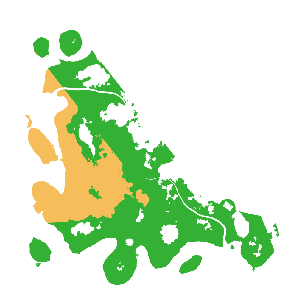Biome Rust Map: Procedural Map, Size: 3500, Seed: 439446