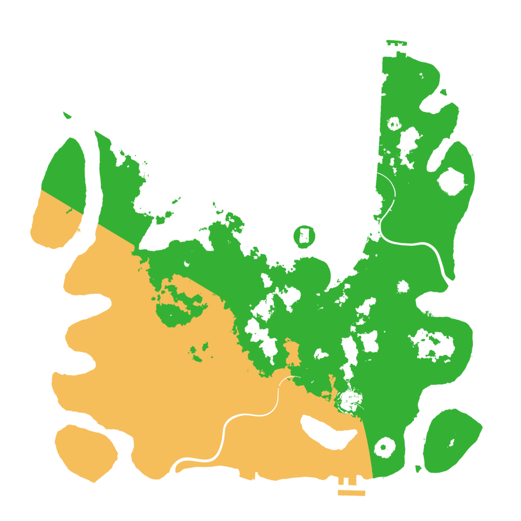Biome Rust Map: Procedural Map, Size: 3850, Seed: 75890599