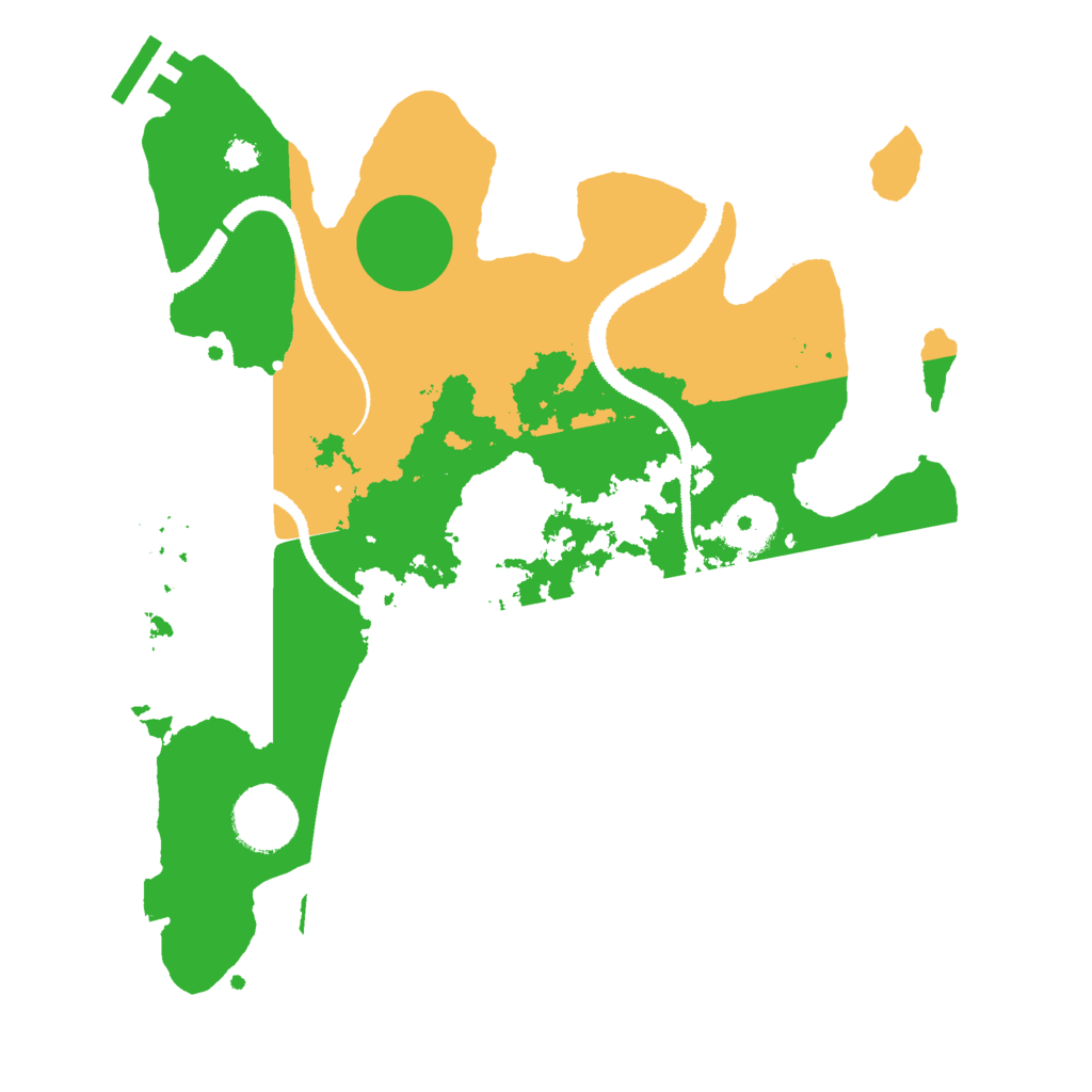 Biome Rust Map: Procedural Map, Size: 3000, Seed: 29633