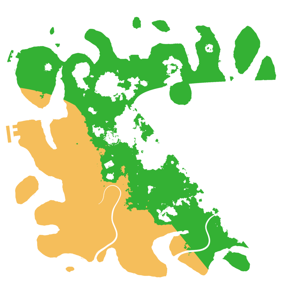 Biome Rust Map: Procedural Map, Size: 3600, Seed: 88309500