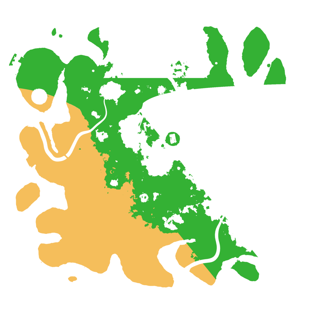 Biome Rust Map: Procedural Map, Size: 3600, Seed: 88309500