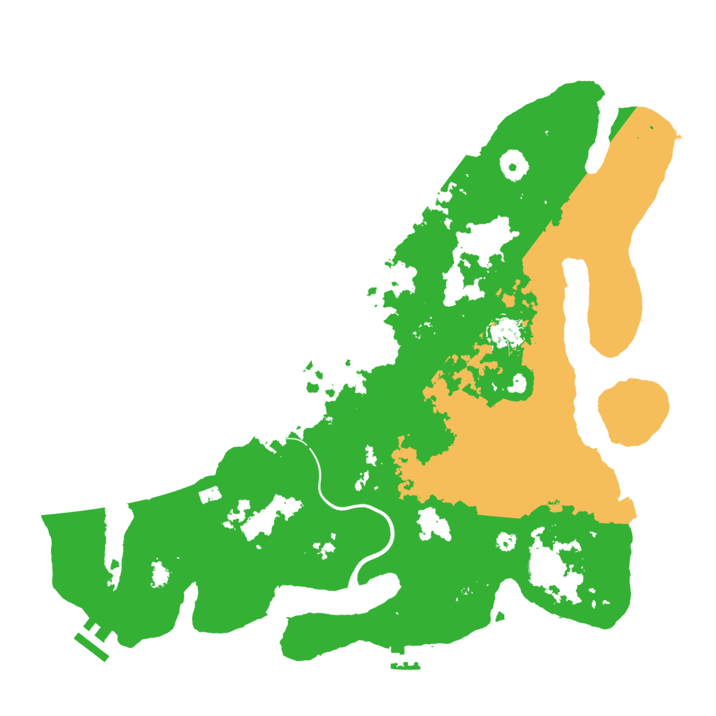Biome Rust Map: Procedural Map, Size: 3700, Seed: 67507279