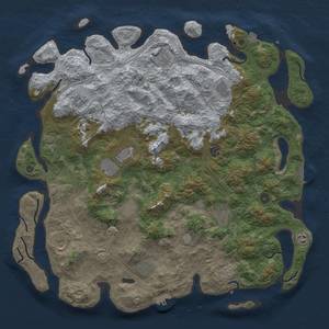 Thumbnail Rust Map: Procedural Map, Size: 4800, Seed: 1264642834, 19 Monuments