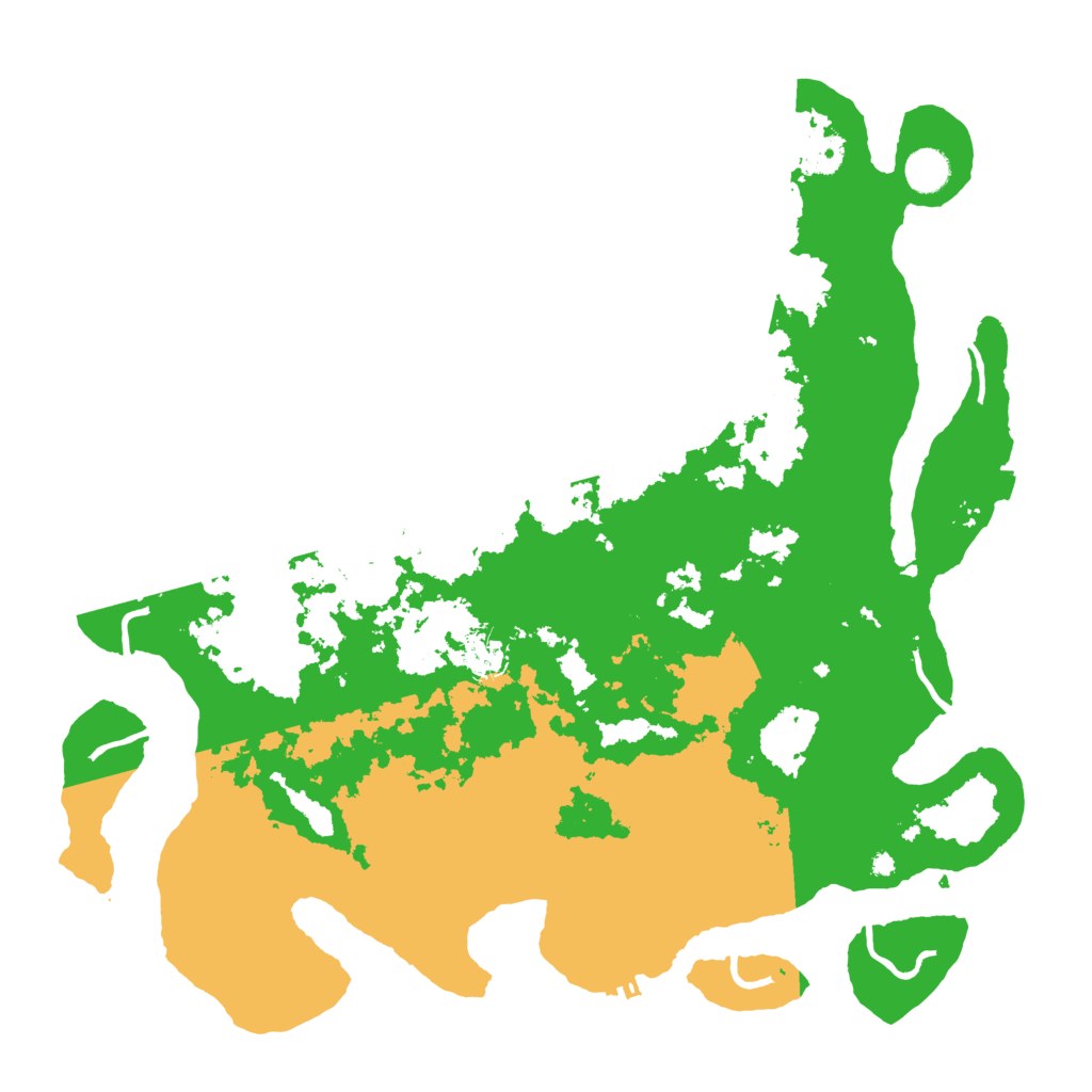 Biome Rust Map: Procedural Map, Size: 4300, Seed: 5145966