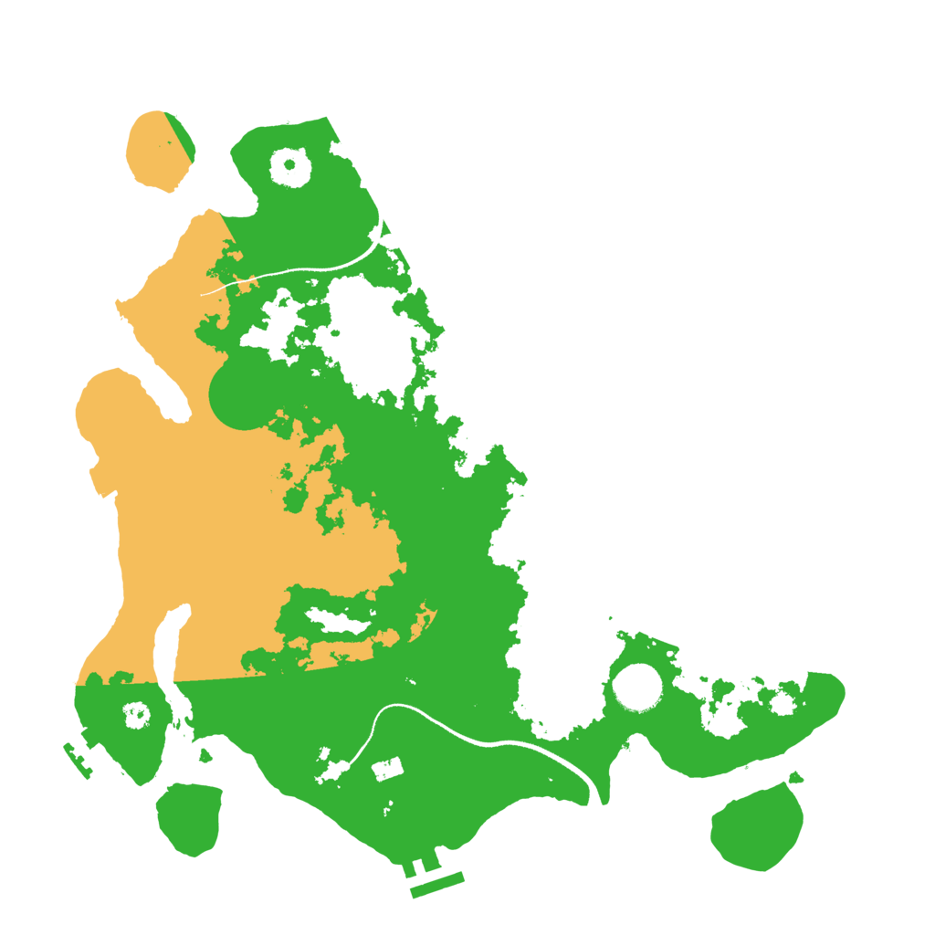 Biome Rust Map: Procedural Map, Size: 3450, Seed: 95825464