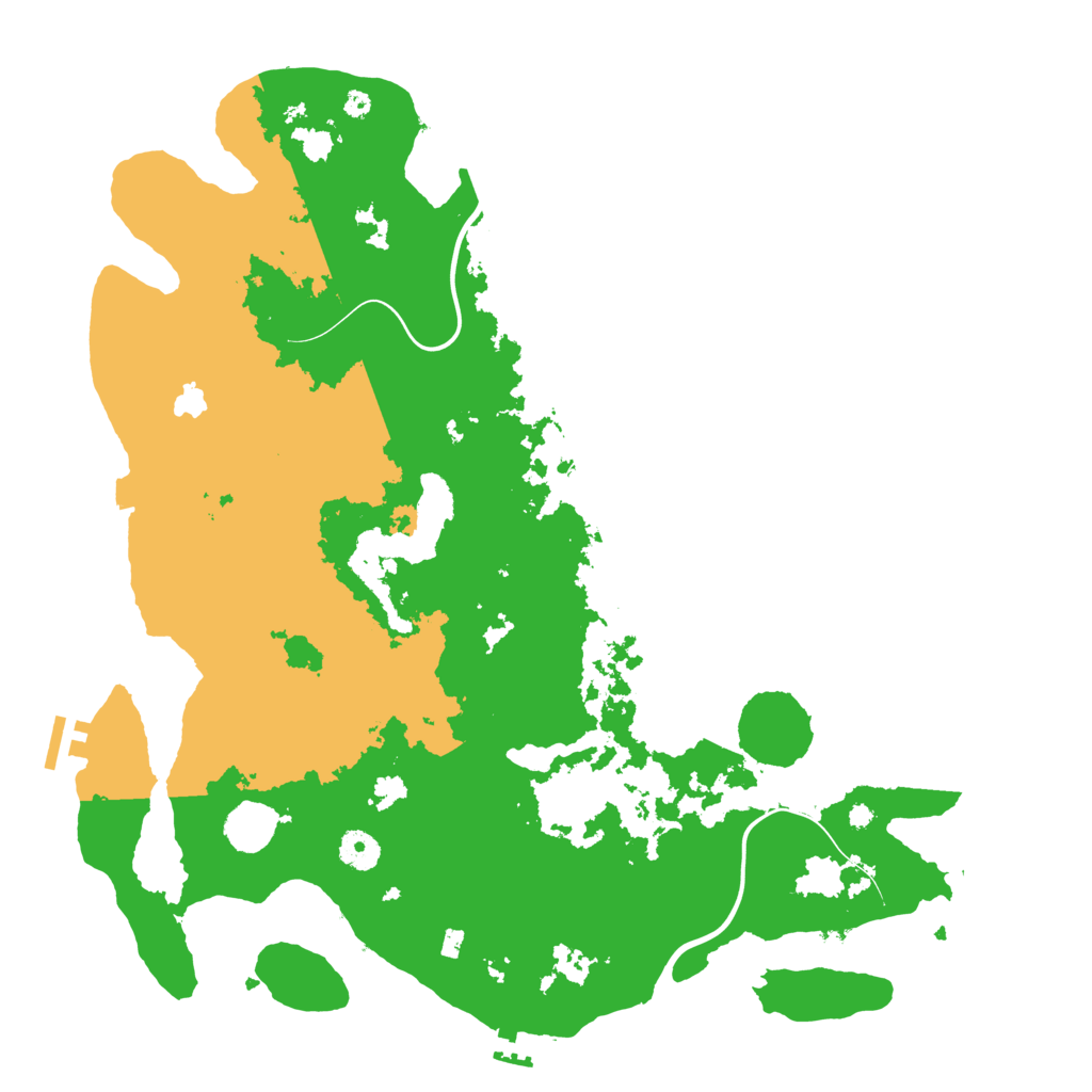 Biome Rust Map: Procedural Map, Size: 4100, Seed: 36909272