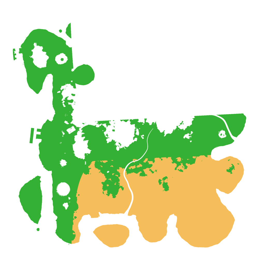 Biome Rust Map: Procedural Map, Size: 3500, Seed: 1999953517