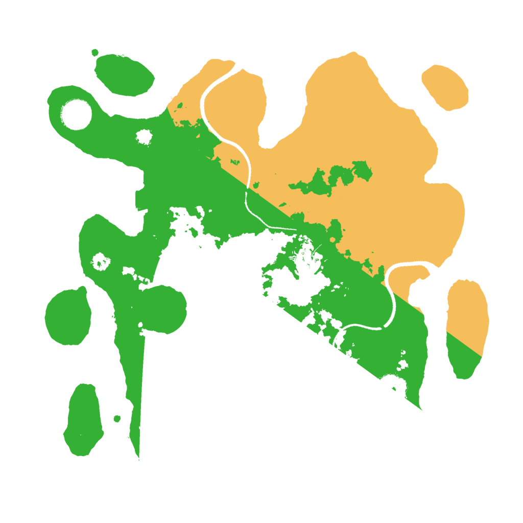 Biome Rust Map: Procedural Map, Size: 3000, Seed: 9300