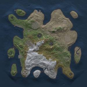 Thumbnail Rust Map: Procedural Map, Size: 3000, Seed: 9300, 12 Monuments