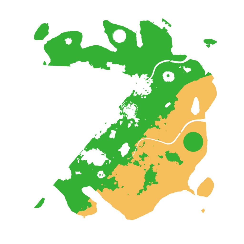 Biome Rust Map: Procedural Map, Size: 3250, Seed: 883854443