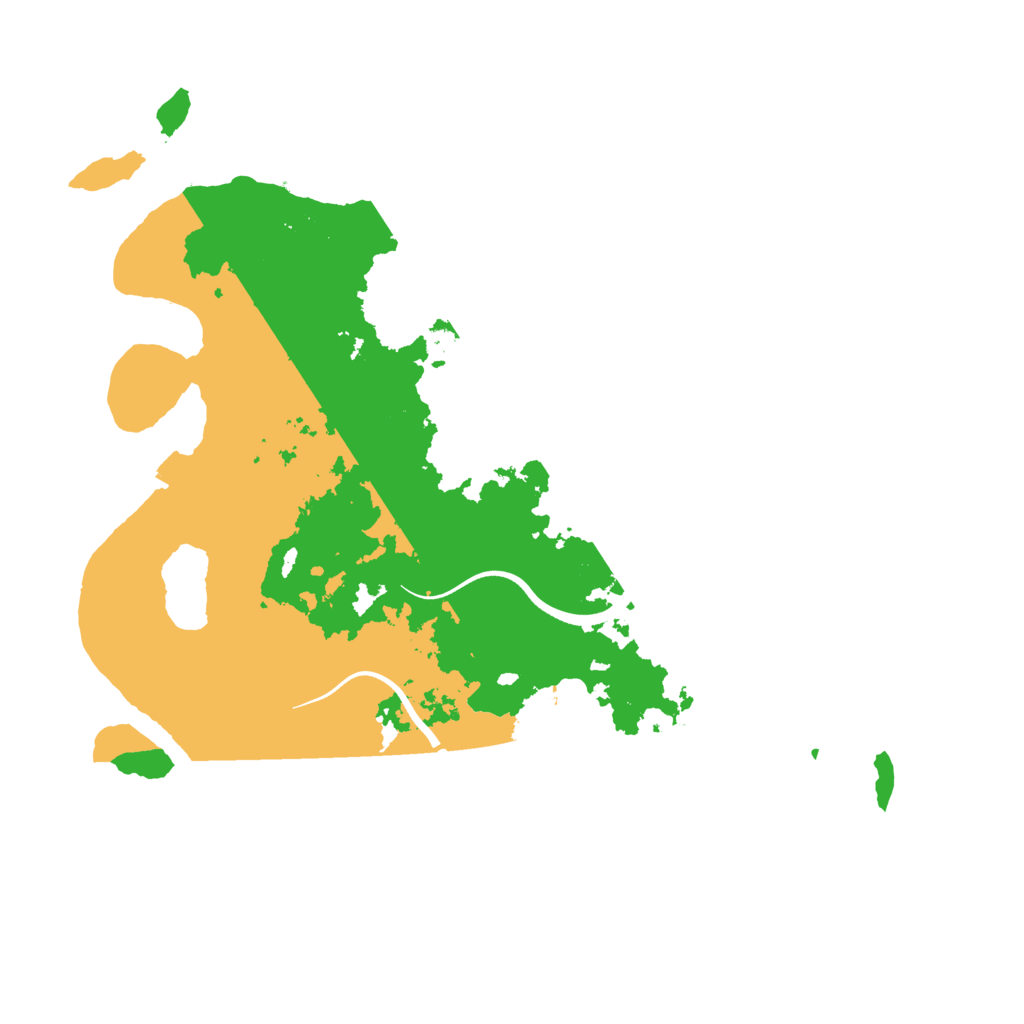 Biome Rust Map: Procedural Map, Size: 3550, Seed: 37772962