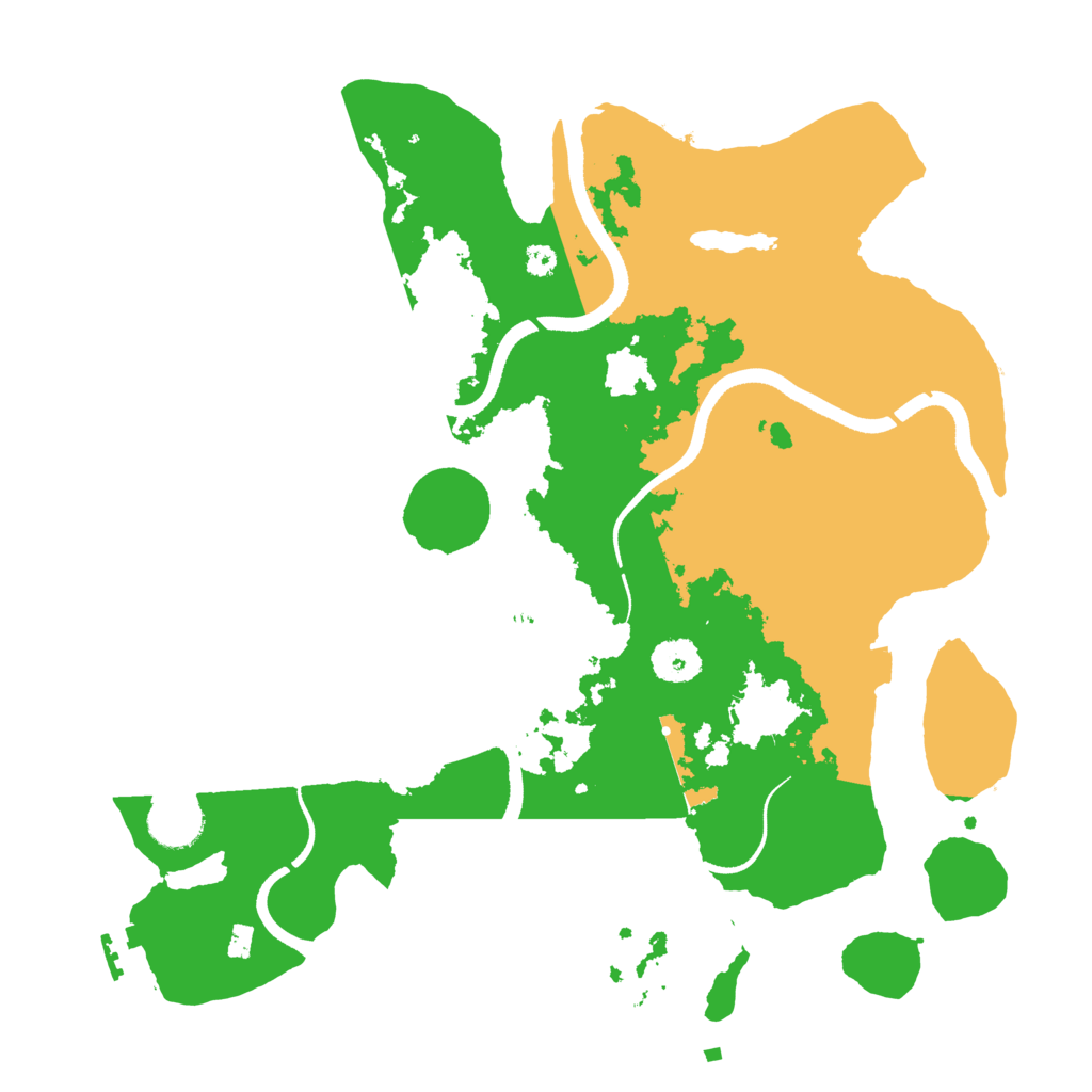 Biome Rust Map: Procedural Map, Size: 3500, Seed: 1660727494