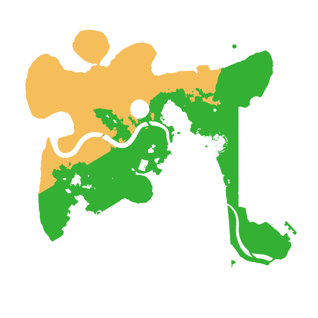 Biome Rust Map: Procedural Map, Size: 3000, Seed: 17991