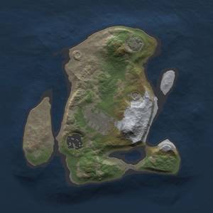 Thumbnail Rust Map: Barren, Size: 2000, Seed: 4642514, 6 Monuments