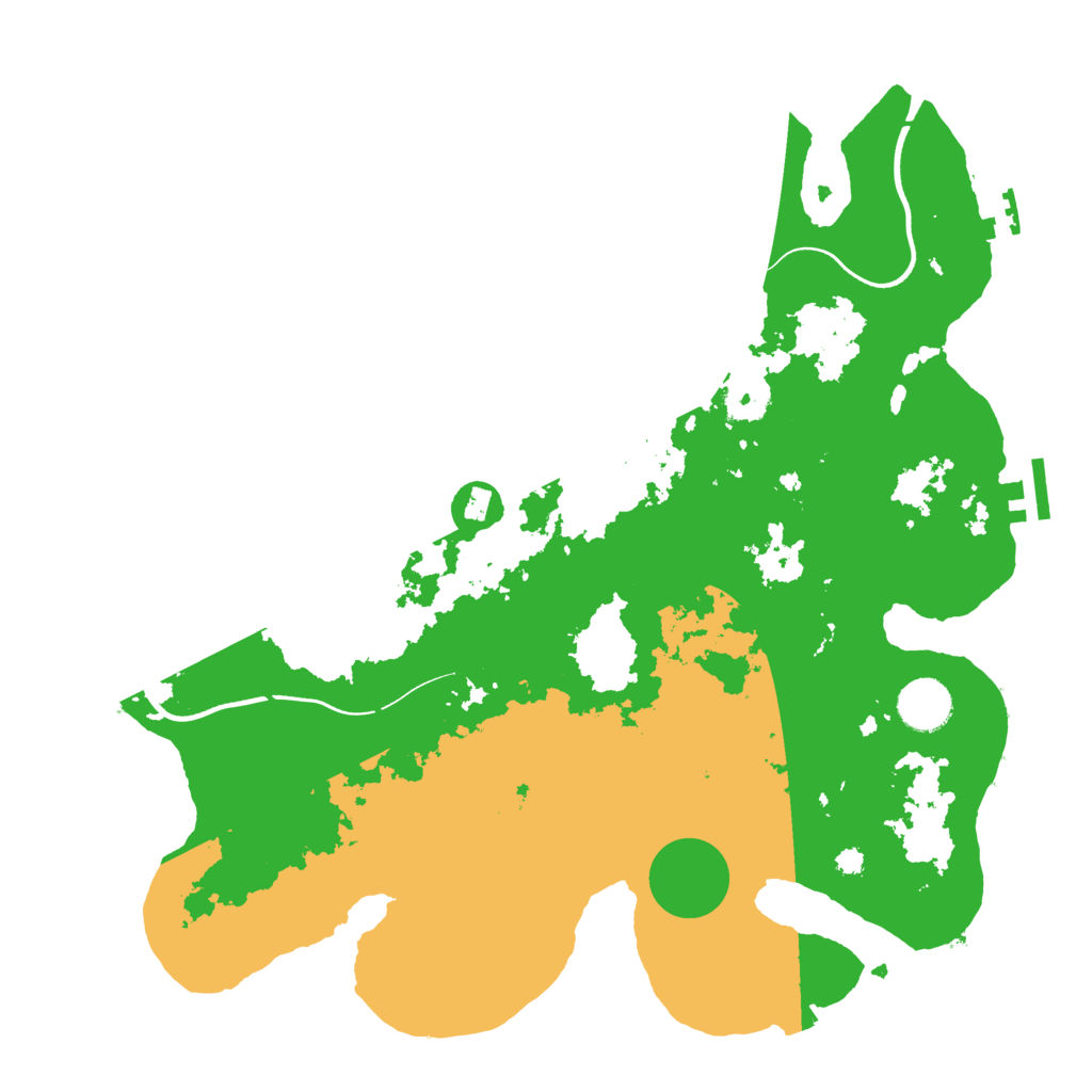 Biome Rust Map: Procedural Map, Size: 3600, Seed: 5865618